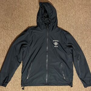 Navy Small Newport Oregon Crew zip-up windbreaker jacket